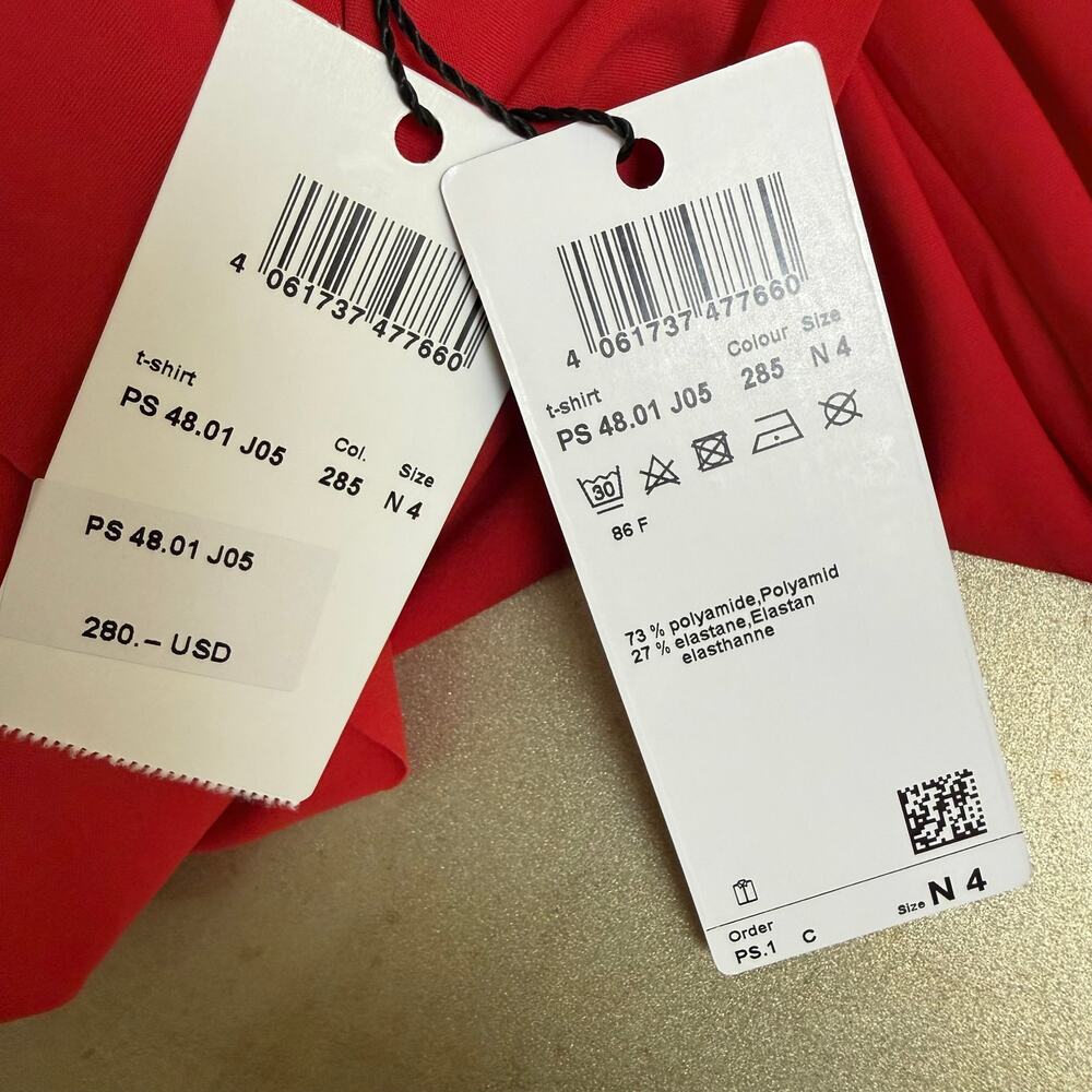 Marc Cain Sports Red Half Zip Stretch Top | N4 | US 10 | MSRP $280 - Picture 12 of 16